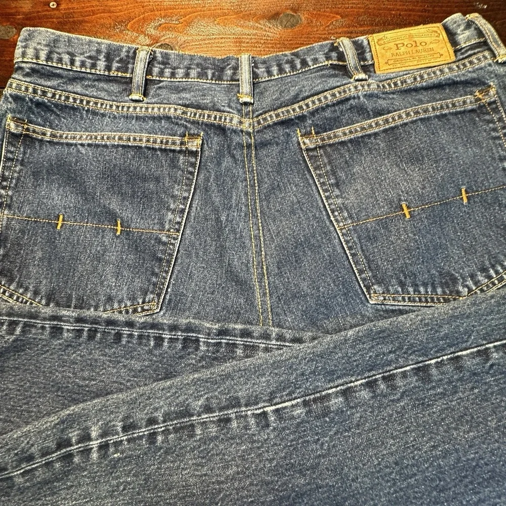 Polo Ralph Lauren Hampton Straight‎ Leg Jeans Men's 42 x 32 Blue Preppy